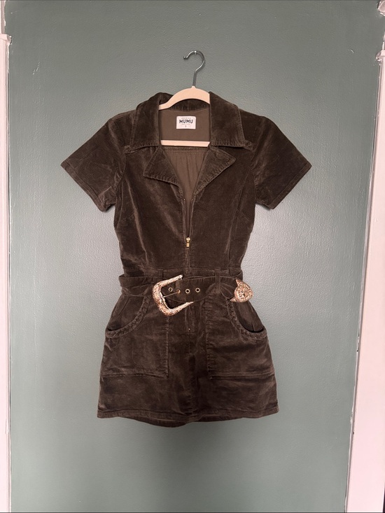 Show Me Your MuMu Dresses & Skirts - Show Me Your Mumu Short-Sleeve Corduroy Mini Dress